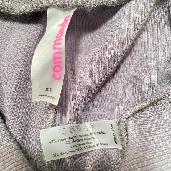 NWT Commando Luxury Rib Jogger Sweatpants Charcoal Gray - Picture 3 of 4